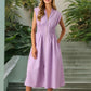 💃Hot Sale 50%⏰Women's Elegant V-Neck Split Maxi Dress👗