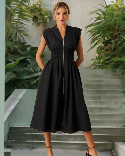 💃Hot Sale 50%⏰Women's Elegant V-Neck Split Maxi Dress👗
