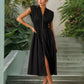 💃Hot Sale 50%⏰Women's Elegant V-Neck Split Maxi Dress👗