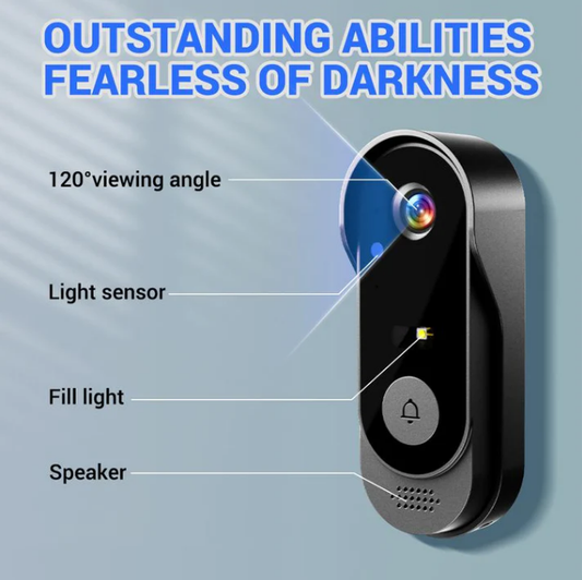 ✈️Free shipping✈️Wireless doorbell camera: 1080P, 170° angle, 4.3-inch screen, IPX65 outdoor waterproof, night vision