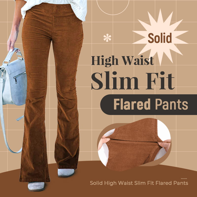 🔥✨High Waist Slim Micro Corduroy Elastic Waist Lounge Pants