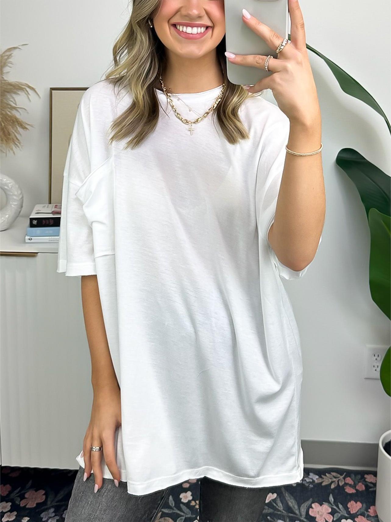 Women's Raw Edge Boxy Tee