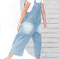 🔥Limited time sale 49% OFF💕Women's Cute Casual Button Jumpsuit Ripped Denim Overalls