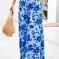 Floral Print High-Waisted Wide Leg Pants