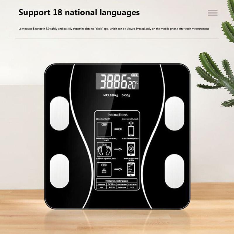 ⏳LAST DAY SALE 50% OFF🔥Smart BMI Digital Wireless Weight Scales with LCD Display