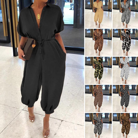 🔥49% OFF🔥NEW FASHION PLUS SIZE Casual Pocket Jumpsuit