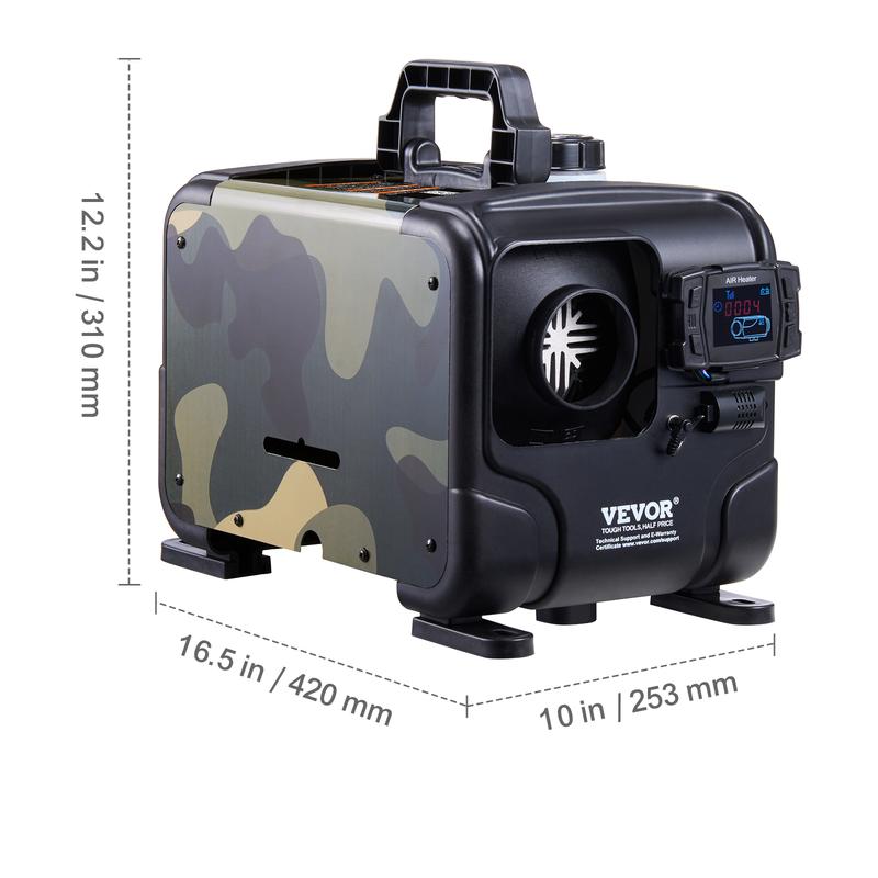 📢📢50% OFF!!⏰8 kW diesel heater, 12 V/24 V all-in-one diesel air heater, Bluetooth app control, remote control and display, CO alarm, rapid heating📢📢50% OFF!!⏰