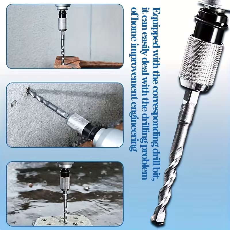 ⏰Last Day Promotion 50% OFF🛠️❤️‍🔥Rotary Hammer Adapter with Impact Drill Bits Set🔥🔥