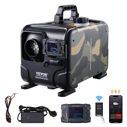 📢📢50% OFF!!⏰8 kW diesel heater, 12 V/24 V all-in-one diesel air heater, Bluetooth app control, remote control and display, CO alarm, rapid heating📢📢50% OFF!!⏰