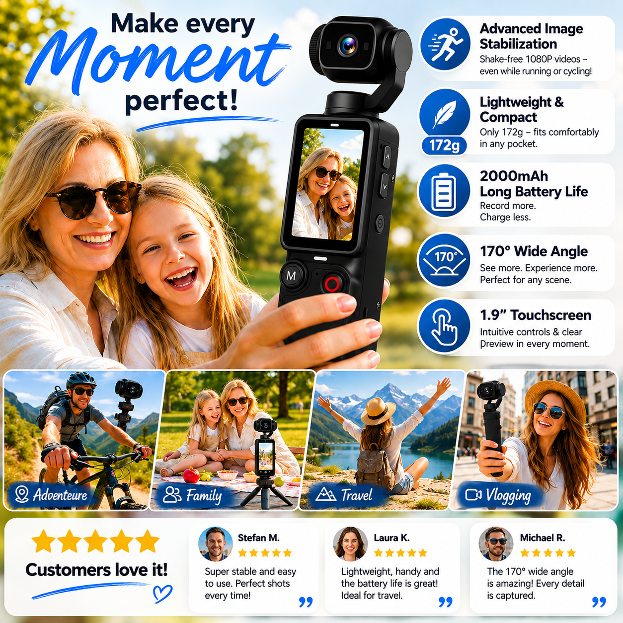 📸✨ 【Limited Edition – 50% Off】Pocket camera with flip-up display – Take perfect selfies 📱💄 and share them instantly, no editing required