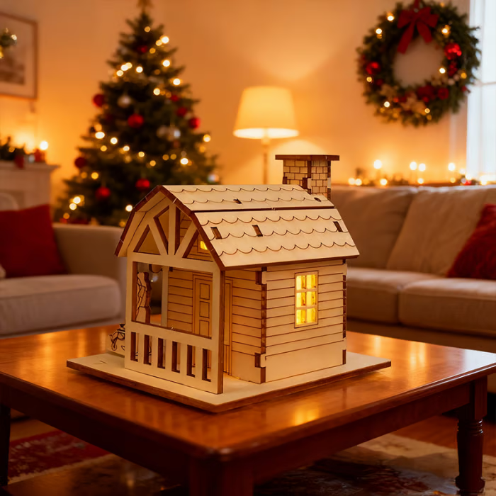 🎅Christmas Specials-DIY illuminated wooden Christmas houses for crafts