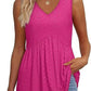 💖LAST DAY SALE 50% OFF✨Women Dressy Sleeveless V Neck Babydoll Tank Tops