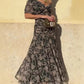 Women's Off-the-shoulder V-neck Printed Dress