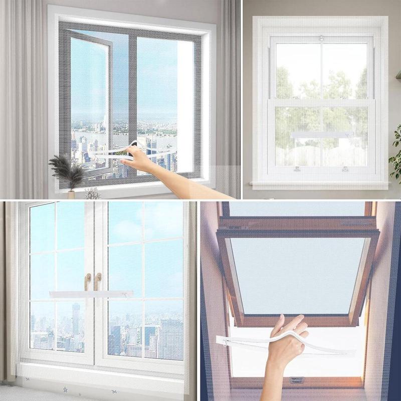 💥Last Day Special Sale 49% OFF✨3-Second Fit Window Mesh 🌬️ Ultra-fine 1.0mm mesh 🦟 Blocks virtually all bugs ✅ Breathable & invisible 🏡 Trusted by thousands of UK homes for a bug-free summer!
