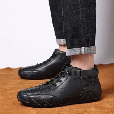 🔥Italian Handmade Suede Velcro High Boots