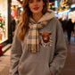 🐮 50% OFF!!🎁Cute Highland Cow Cozy Fleece-Lined Hooded Sweatshirt