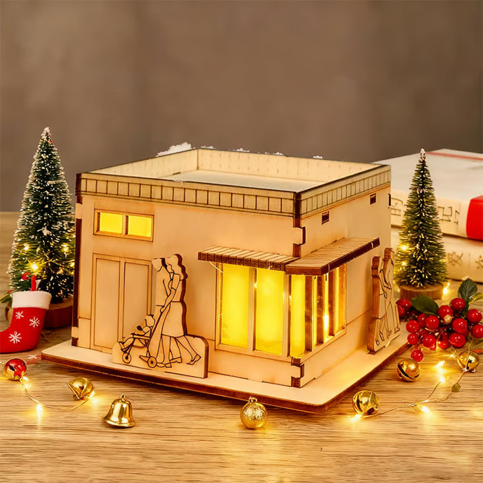 🎅Christmas Specials-DIY illuminated wooden Christmas houses for crafts