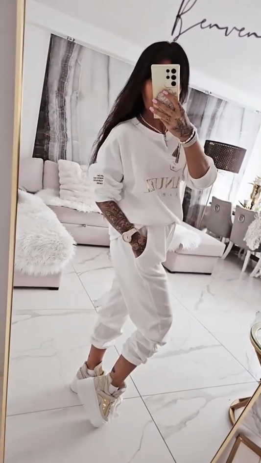 🍁🍂Women's casual set, printed top and loose pants