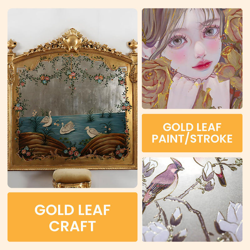 🔥Summer Promotion 49% OFF🥇Water Based Gold Leaf Paint For Art, Painting, Handcrafts