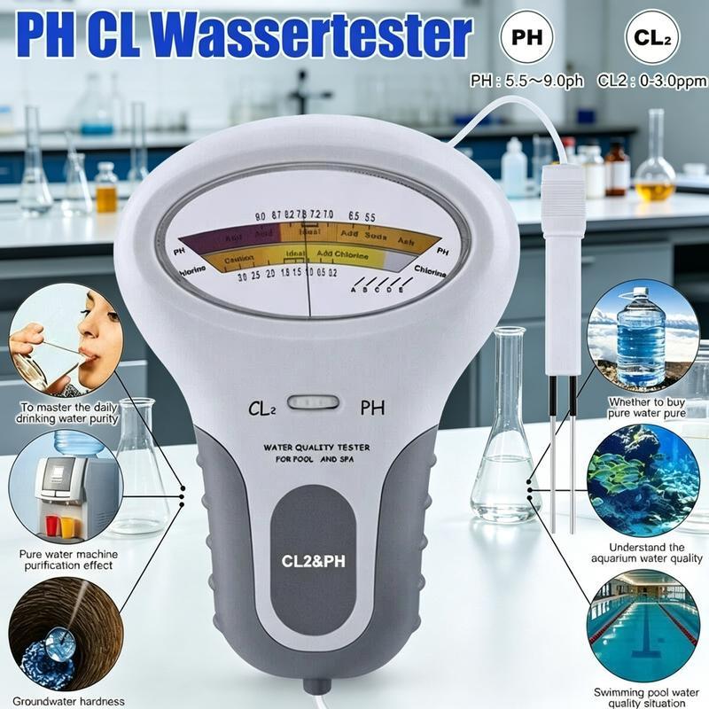 🔬💧 pH and Chlorine Tester for Swimming Pools – 50% Off! Accurate measurement of pH and chlorine levels in your swimming pool – easy, fast, and reliable. 🔥🏊