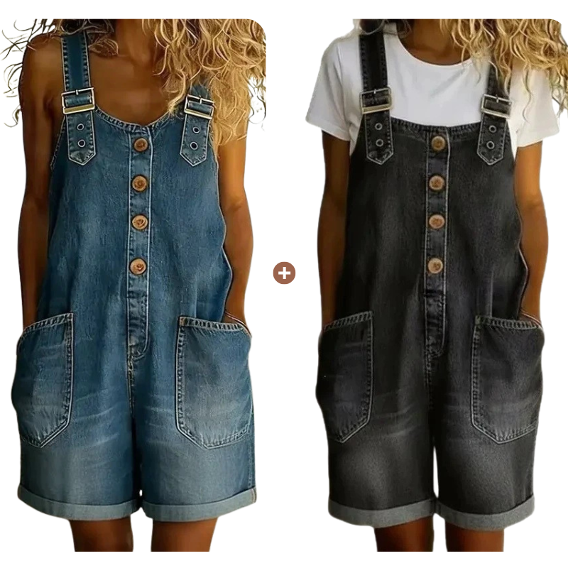 ⌛Limited-time Offer 50% OFF👍-Women's Casual Denim Romper