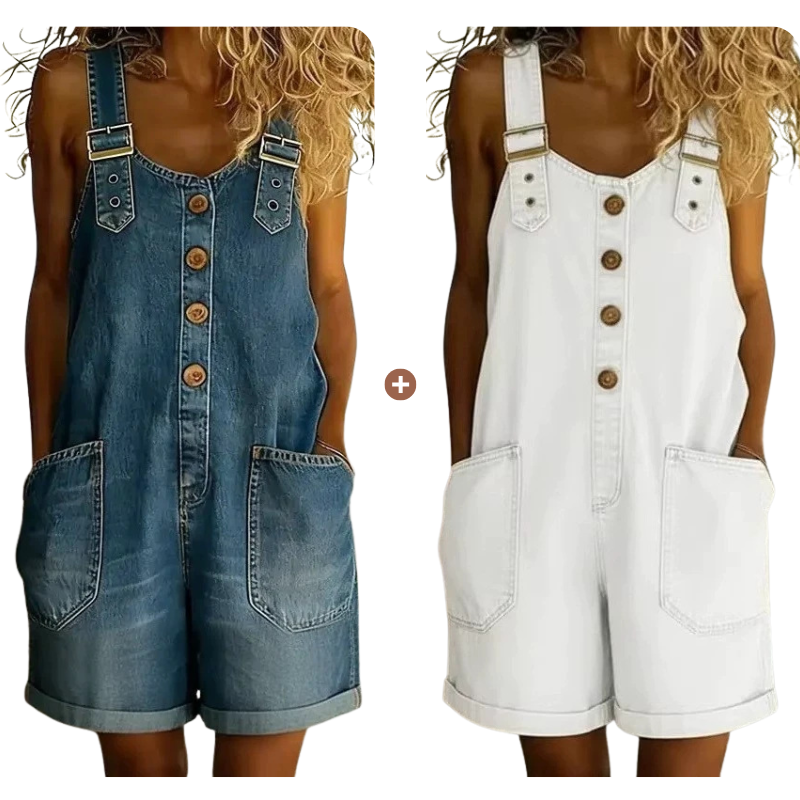 ⌛Limited-time Offer 50% OFF👍-Women's Casual Denim Romper