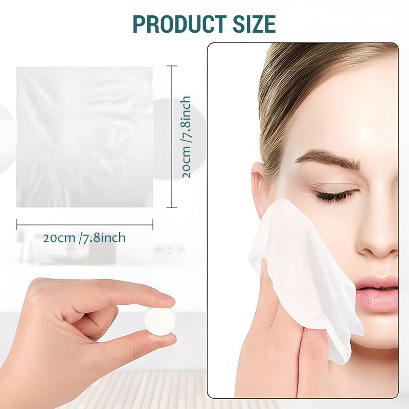 🏆Flash Sale⚡50K+ SOLD!💥EACH ONLY ￡0.06!!!✨Compressed Towel Tablets - 142% high-quality pure cotton