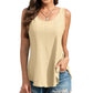 🔥Hot Sale 50% OFF💥Buy 2 Get 10% Off🔥Womens Tank Tops Sleeveless EyeletEmbroidery Scoop Neck Loose Fit Casual SummerFlowy