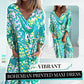 🌸Spring Specials 50% Off🌸Women's Bohemian V-Neck Abstract Printed Maxi Dress