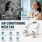 🌀💥 360° Rotating Neck Fan – Ultra Quiet, 3 Speeds, Hands-Free, Long Battery ✨
