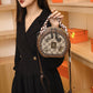 👜Hot sale Women Fashion Handbag Retro Bear Badge Shoulder Bag