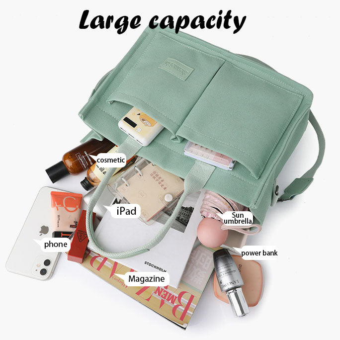 🔥Hot Sale🔥Fashionable Large Capacity Tote Bag with Strap