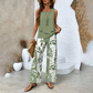 🔥 Hot Sale 49% OFF! 🌺 Women’s Trendy Print 2-Piece Outfit – Sleeveless Top & Pants Combo!"
