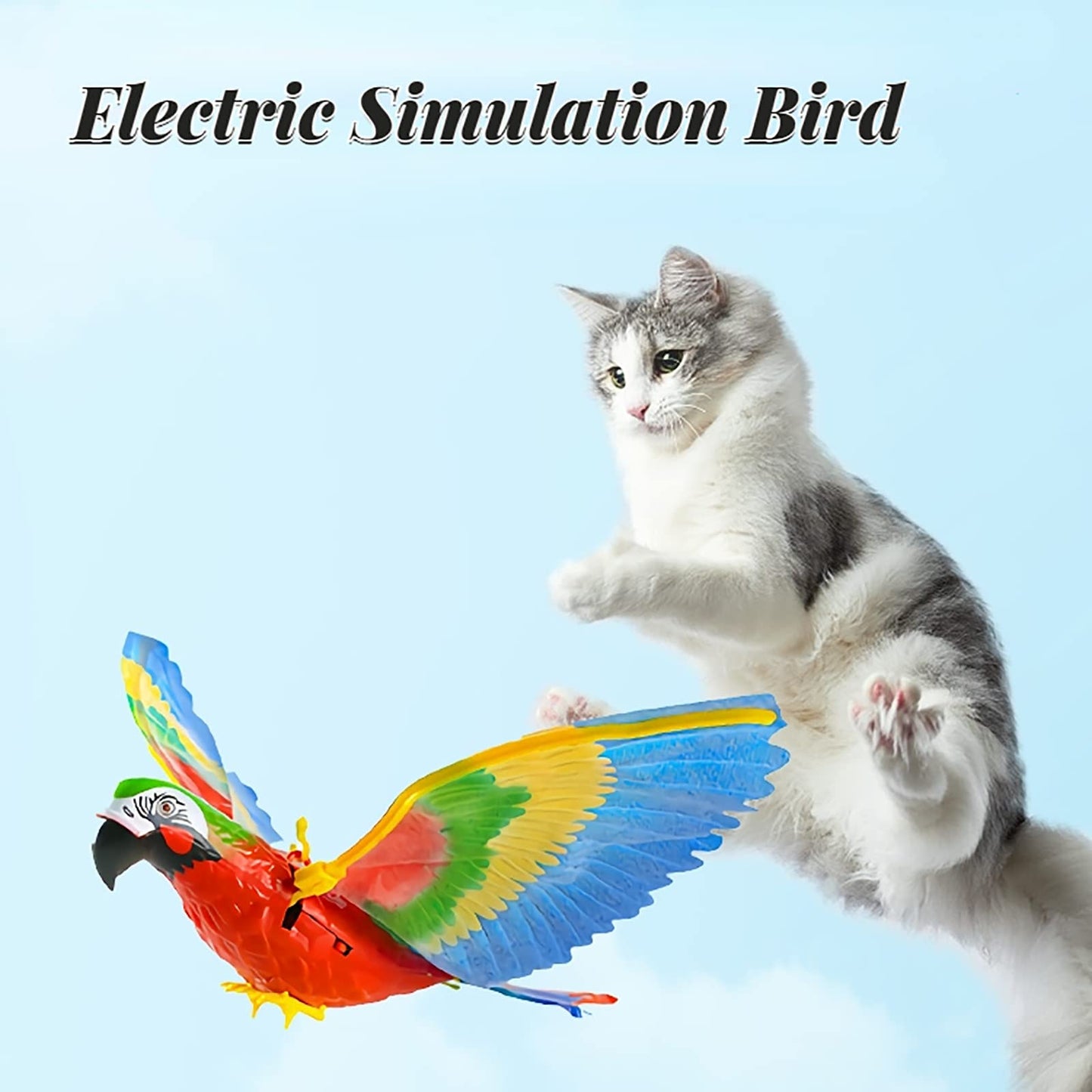 ✨49% OFF - Automatic Moving Simulation Bird Interactive Cat Toy for Indoor Cats