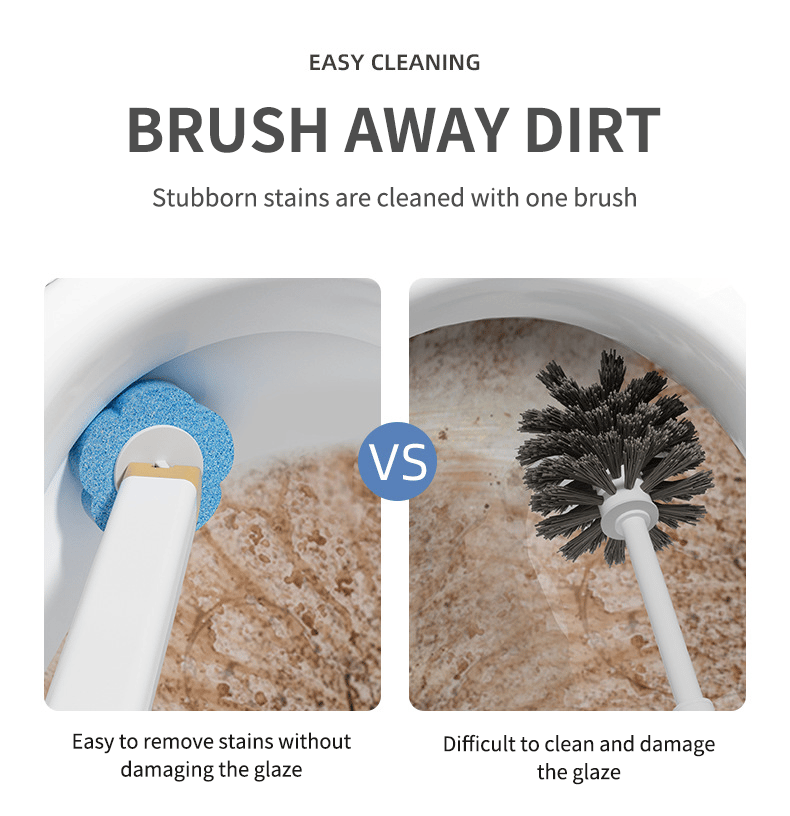 🔥NEW YEAR SALE $10.99!!⚡50K+ SOLD!🚽💦Disposable Replacement Wall-Mounted Innovative Toilet Brush Set✨