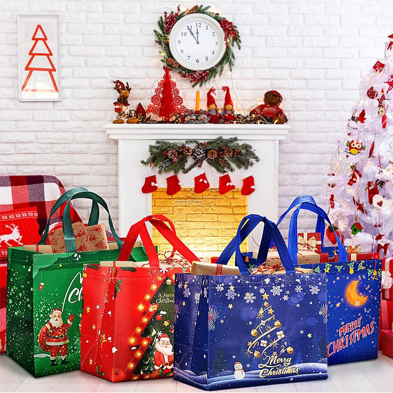 ♻️[Best Gift For Kids] ♻️🎁Halloween & Christmas Non-Woven Candy Tote Bag🎁