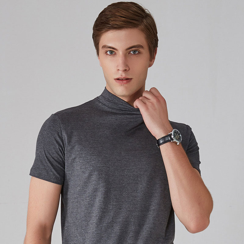 🔈🔈2026 Hot Sale - 56% OFF🎁High Neck Slim Fit T-shirt for Men