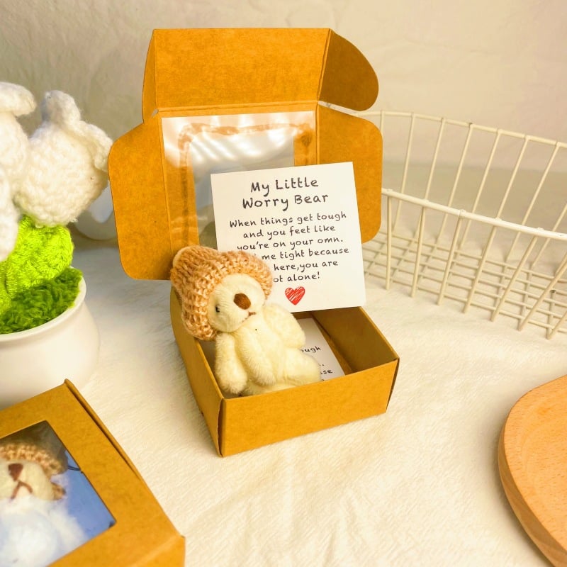 🐻Christmas Limited-Time Offer: 50% OFF!🎁Handmade Mini Plush Teddy Bear in Box