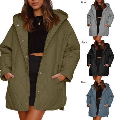 ⏳Time-limited Special⏰Women's Winter Trendy Lightweight Hooded Quilted Jacket