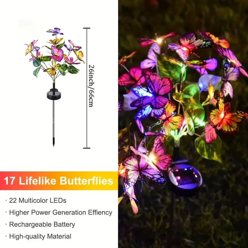 🦋Hot Sale Offers-Solar Outdoor Butterfly Lights💐