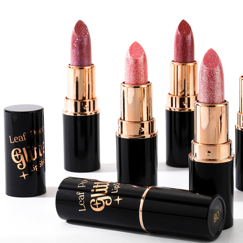 💋Waterproof & Moisturizing Glitter Lipstick - Buy 1 Get 1 Free