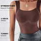 Women’s U Neck Thermal Tank Tops with Built-In Bra