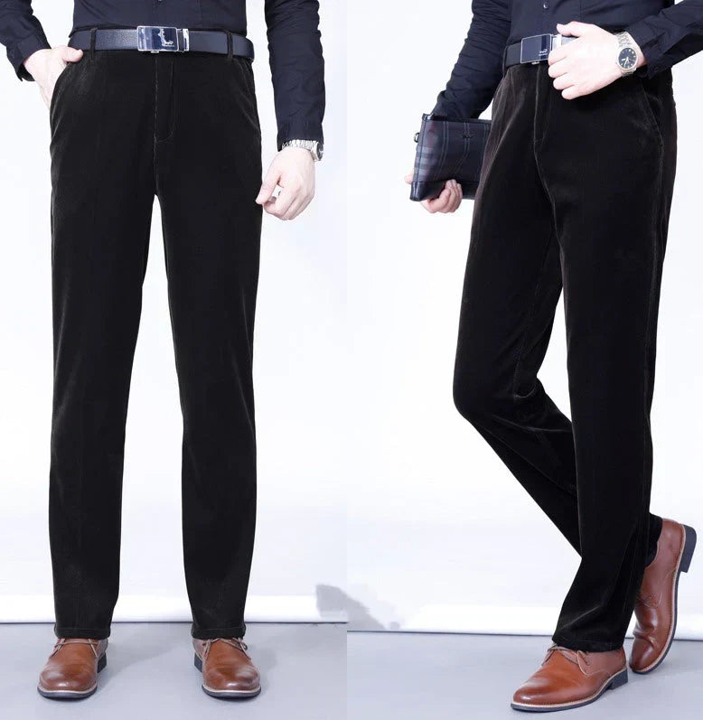 Men's Stretchy Corduroy Straight Long Pants