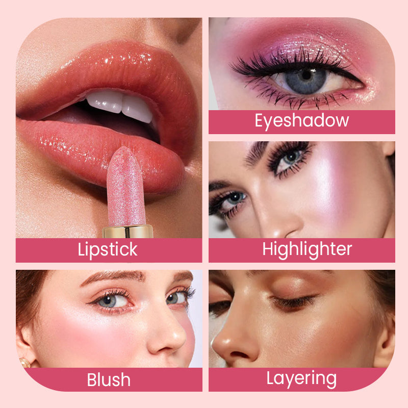 💋Waterproof & Moisturizing Glitter Lipstick - Buy 1 Get 1 Free