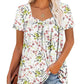 ⏰Hot Sale 50% Off-Women's Summer Pleated Printed Short-Sleeves(🔥Buy 2 get 5% off & Free shipping)