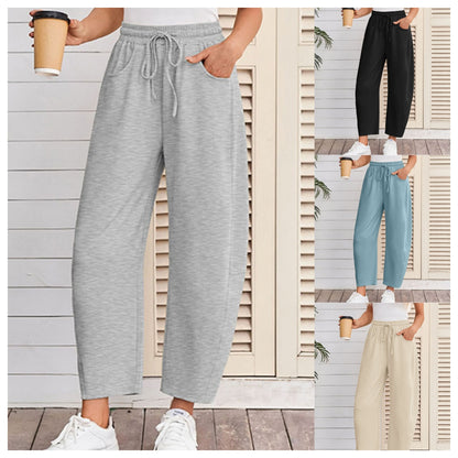 🔥Hot Sale Offer: 50% Off-Drawstring Pocket Capri Sweatpants
