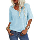 💖2025 Summer Sale 49% OFF💥Women's Solid Color V-Neck T-shirt