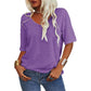 💖2025 Summer Sale 49% OFF💥Women's Solid Color V-Neck T-shirt