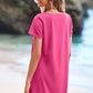 🎉🛍️Summer Specials👗Women's Casual Square Neck Pocket Short Sleeve Dress with Pockets