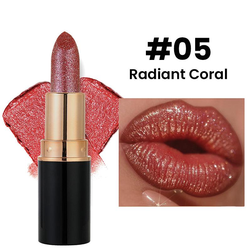 💋Waterproof & Moisturizing Glitter Lipstick - Buy 1 Get 1 Free